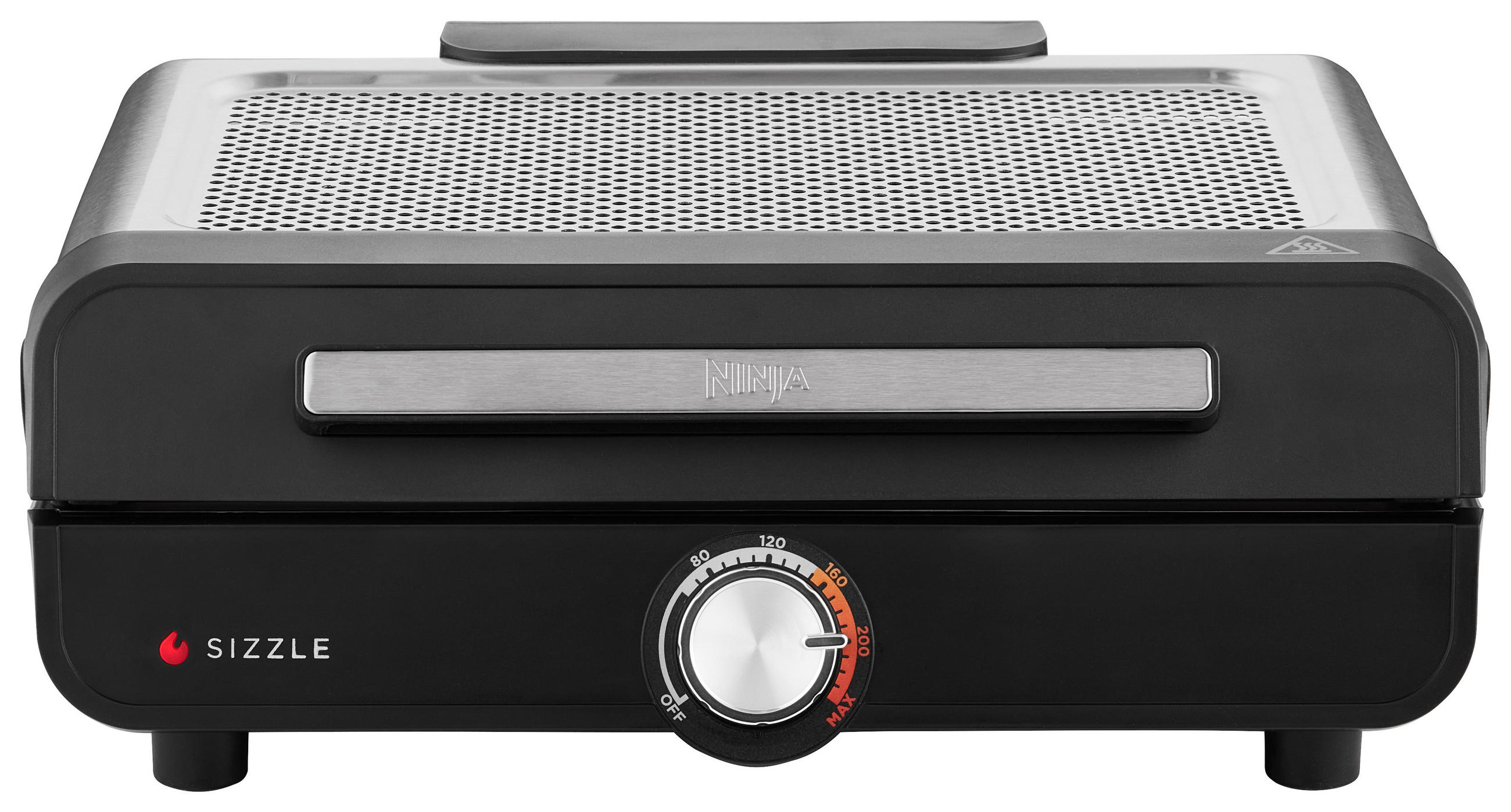 Ninja Grillplatte schwarz Edelstahl Aluminium B/H/L: ca. 7x13x37,5 cm