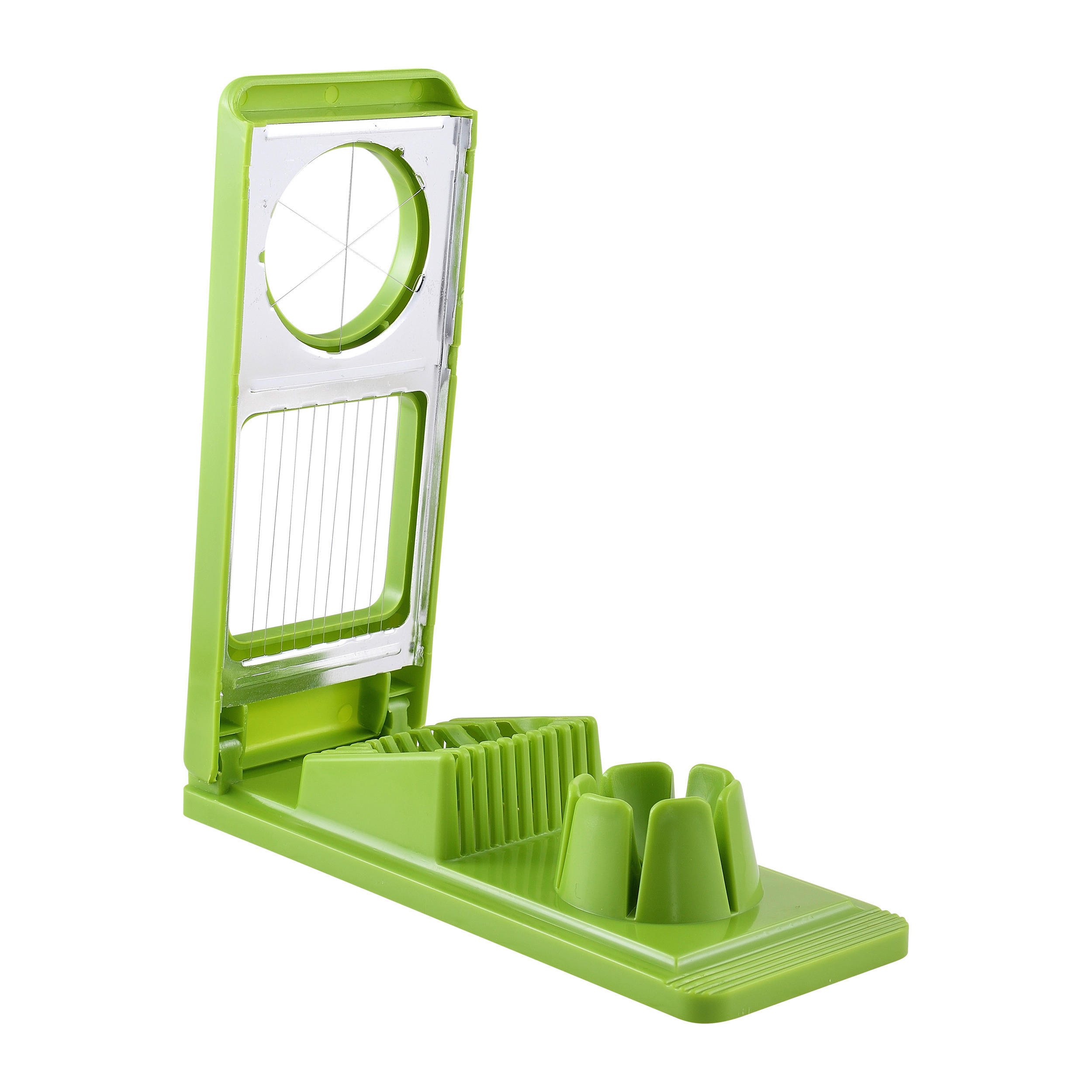 SAN IGNACIO Eierschneider EXPERT grün Edelstahl B/H/L: ca. 8,5x16,5x21,5 cm