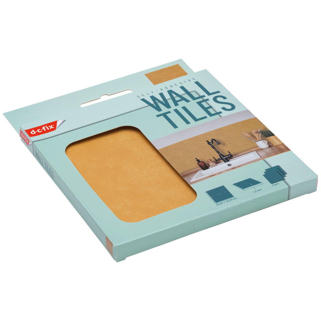 Thumbnail - d-c-fix Wandfliese selbstklebend gold B/L: ca. 15,25x15,25 cm