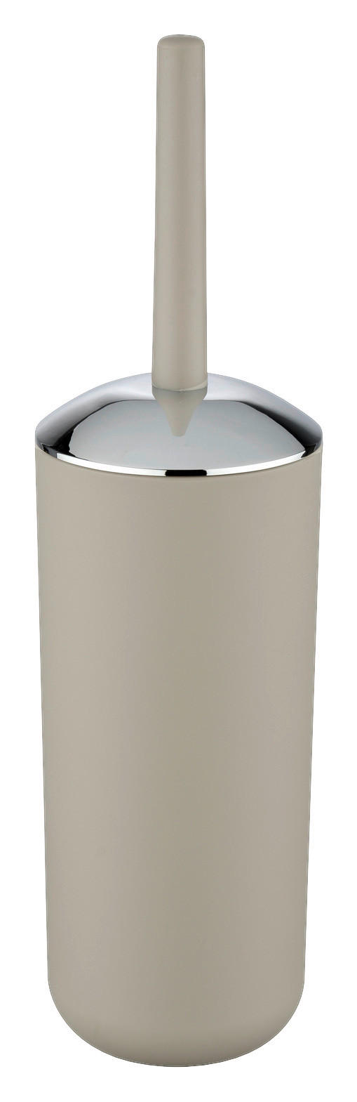WENKO WC-Garnitur taupe silber Kunststoff