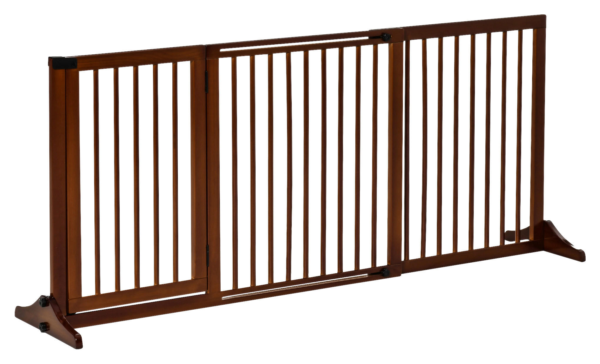 PawHut Schutzgitter braun Edelstahl B/H/L: ca. 166x113x36 cm