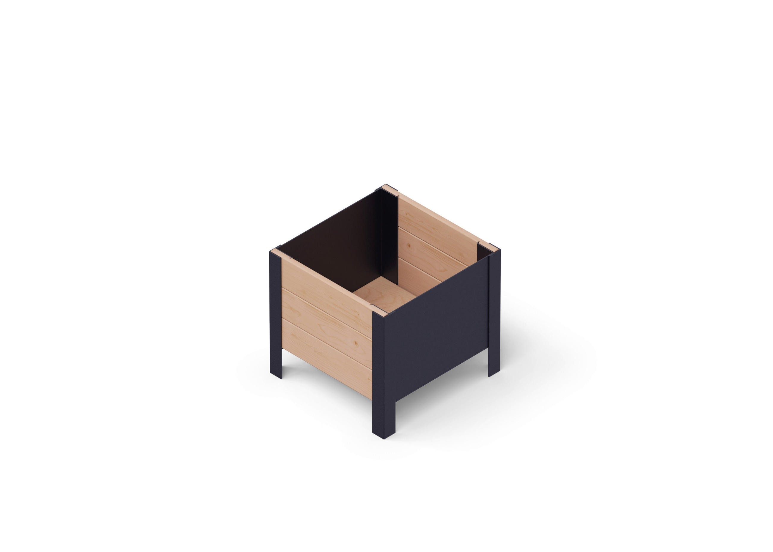 UPYARD Hochbeet MODERN braun Holz B/H/L: ca. 36x32x36 cm