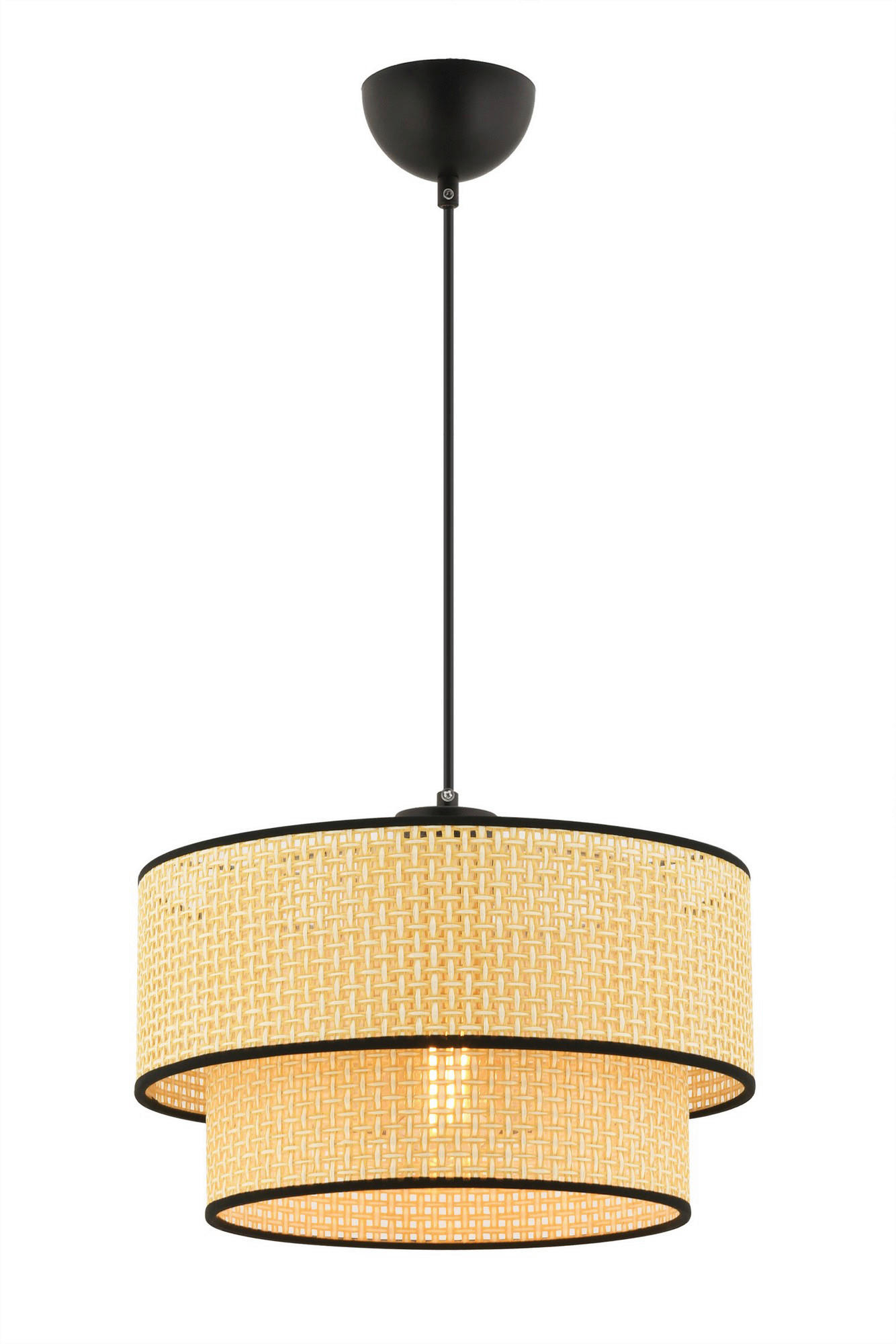 Opviq Pendelleuchte Echo Hazeran kamel Baumwolle B/H/T/L/D: ca. 30x65x30x30x30 cm E27 1 Brennstellen