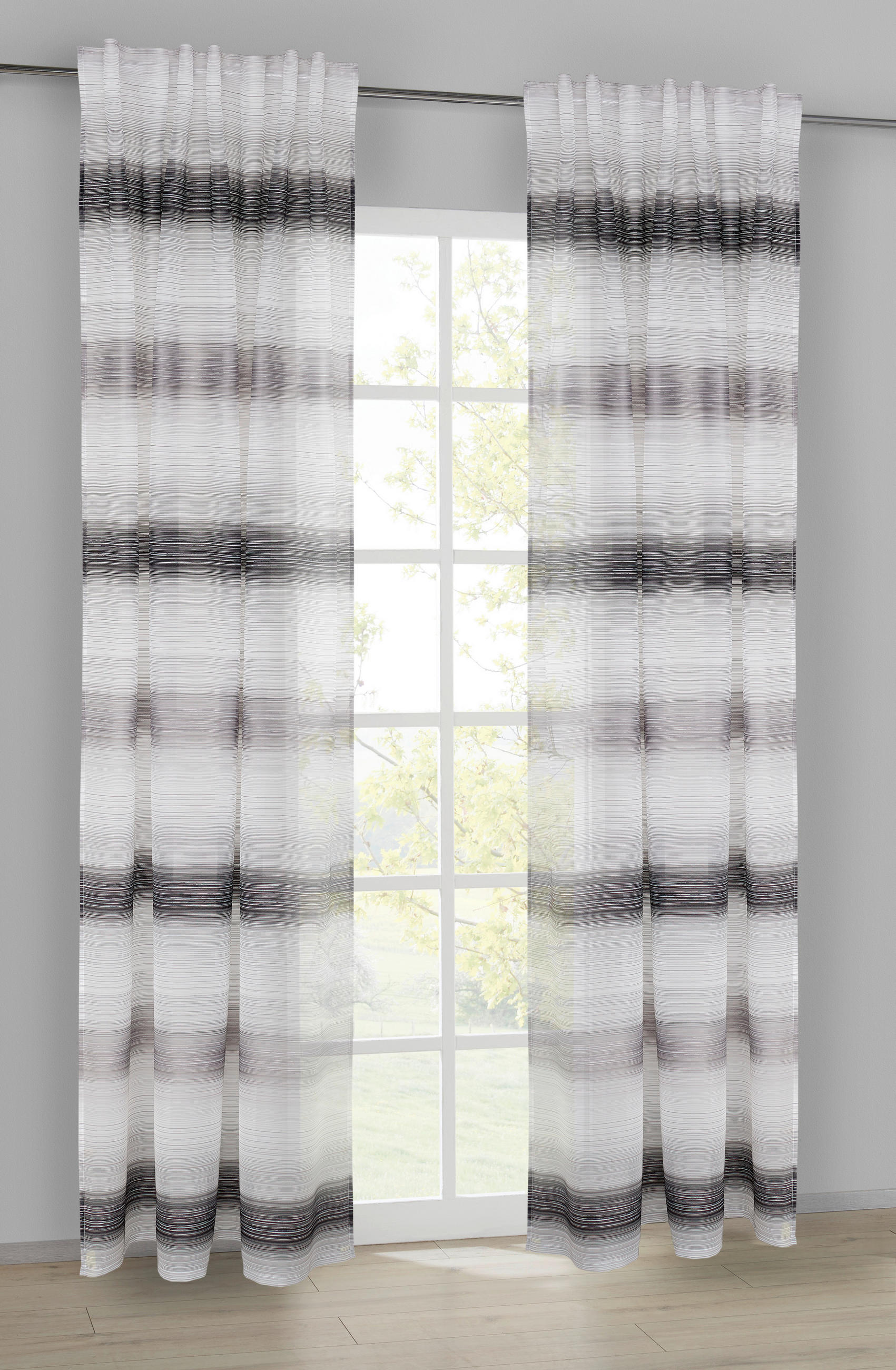 POCOline Kombivorhang Anja grau B/L: ca. 140x245 cm
