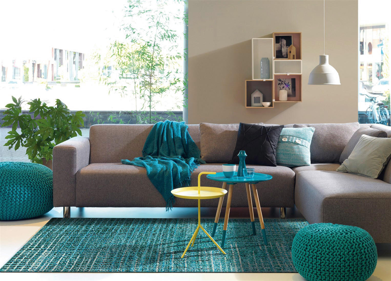 Thumbnail - Arte Espina Kurzflorteppich Topaz 5400 hellblau B/L: ca. 170x240 cm