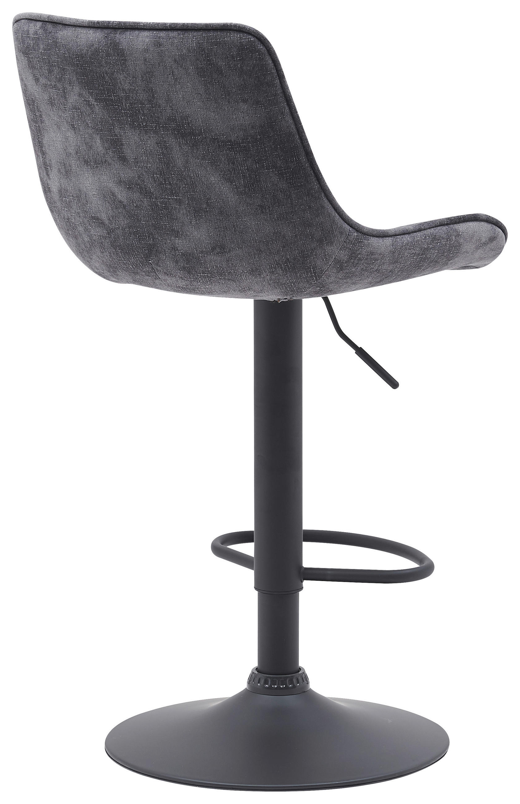 Thumbnail - Barhocker Sabine anthrazit Microfaser B/H/T: ca. 44x88x54 cm