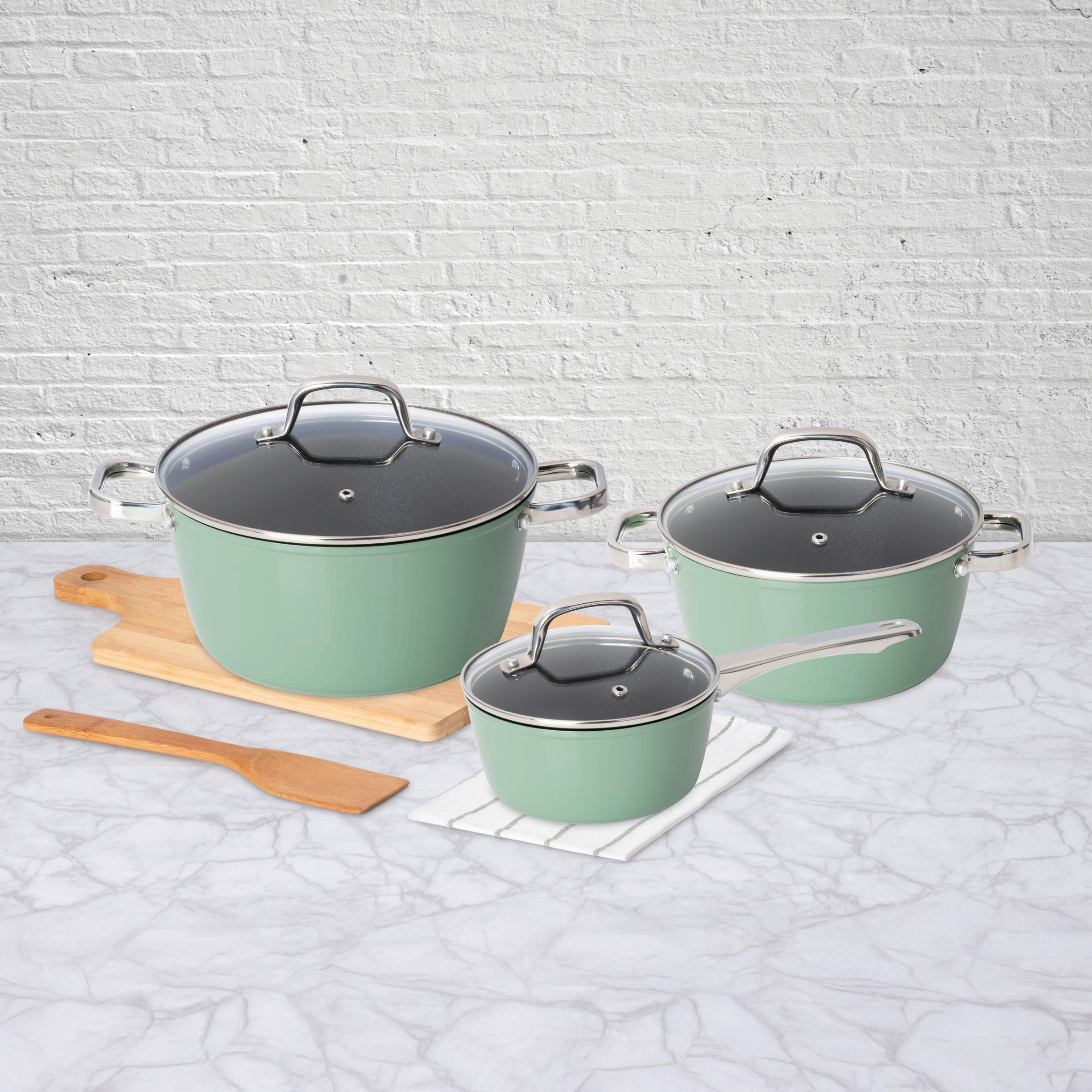 Thumbnail - POCOline Topfset salbei Aluminium 6 tlg.