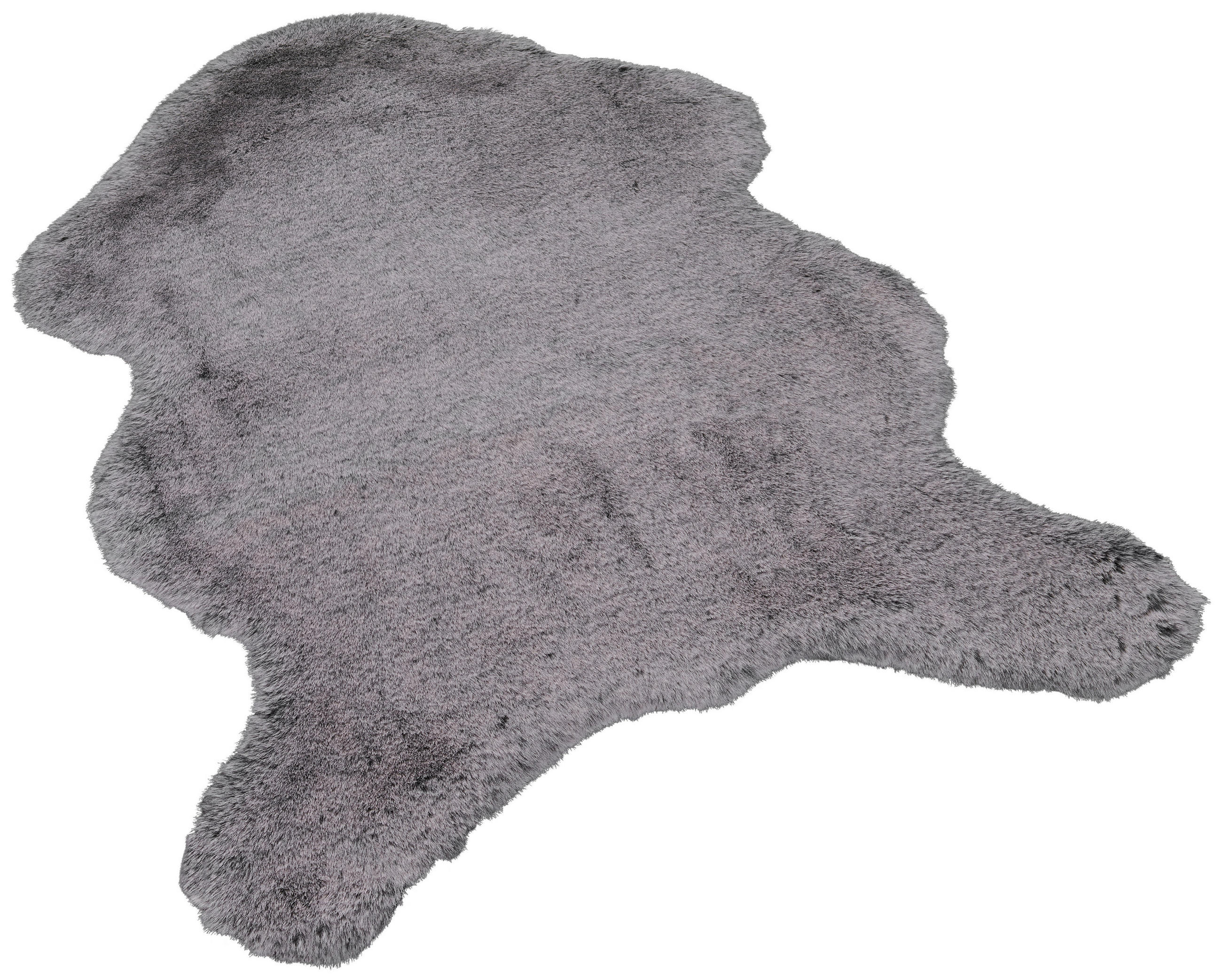 Fellimitat Mats Silbergrau B/L: ca. 60x90 cm
