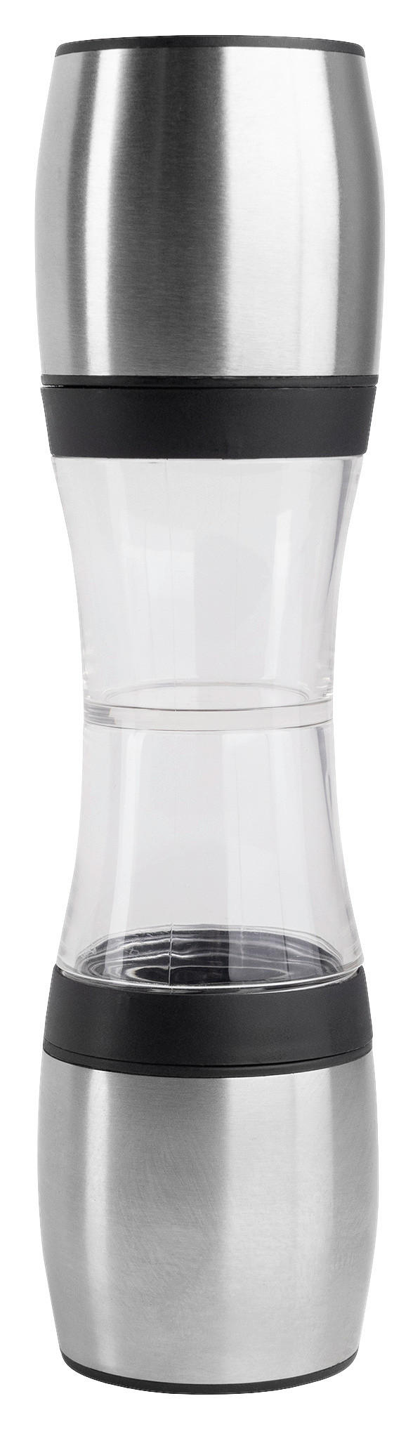 MASTERPRO Salz- u. Pfeffermühle FOODIES COLLECTION silber Edelstahl B/D: ca. 23x5 cm