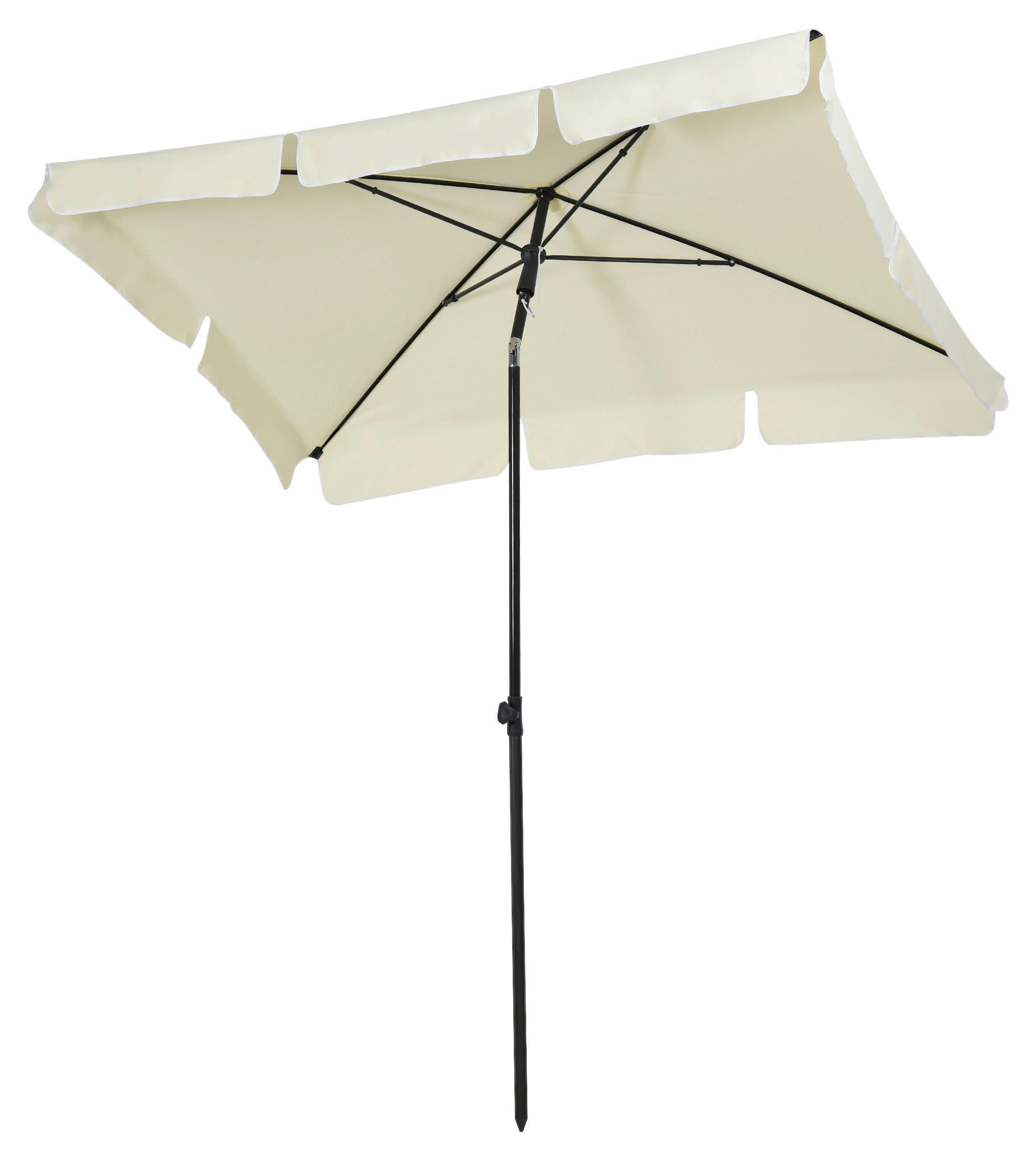 Outsunny Gartenschirm beige Aluminium B/H/L: ca. 125x235x200 cm