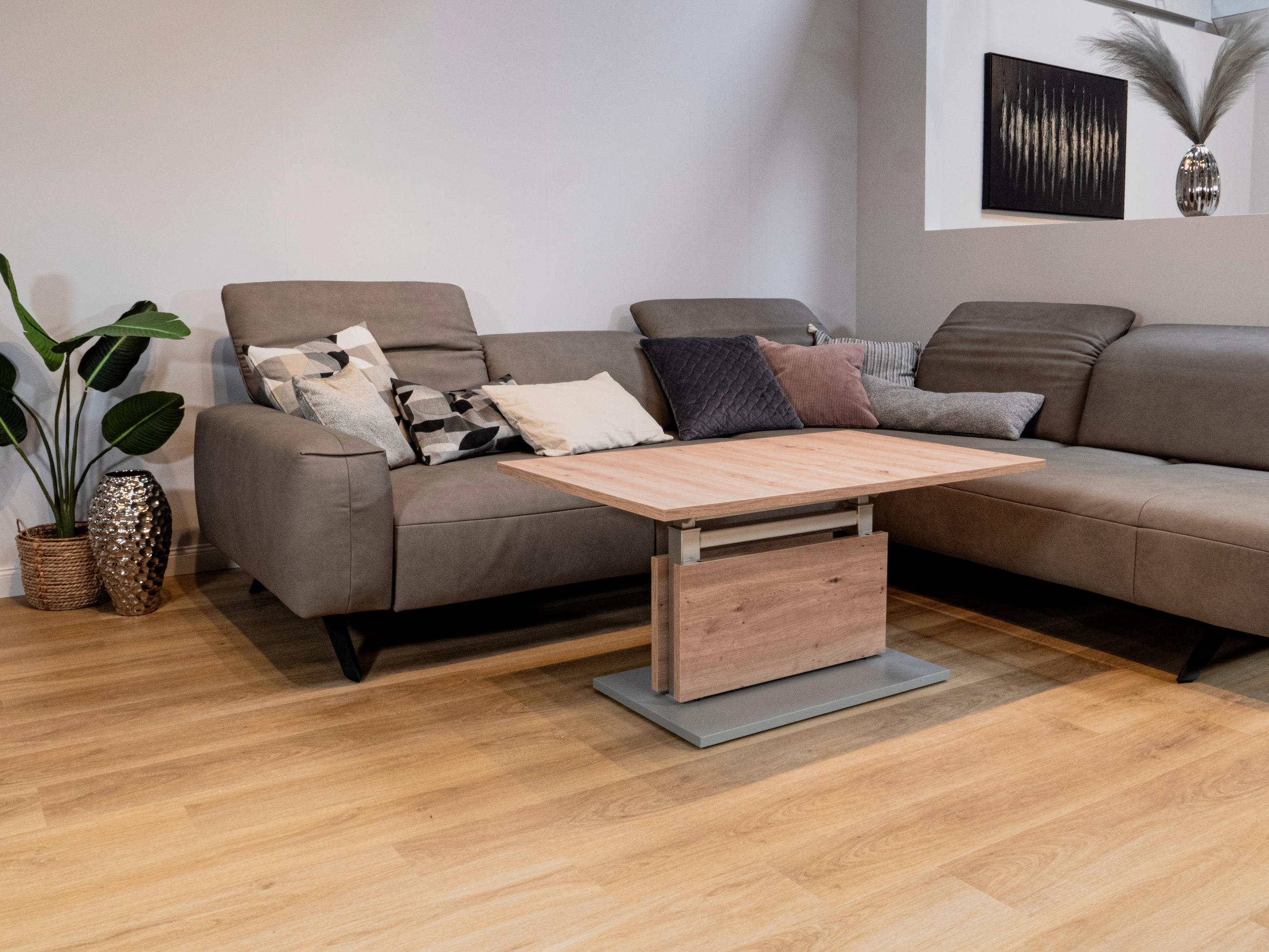 Thumbnail - Couchtisch Eiche Nachbildung B/H/T: ca. 63x54x110 cm