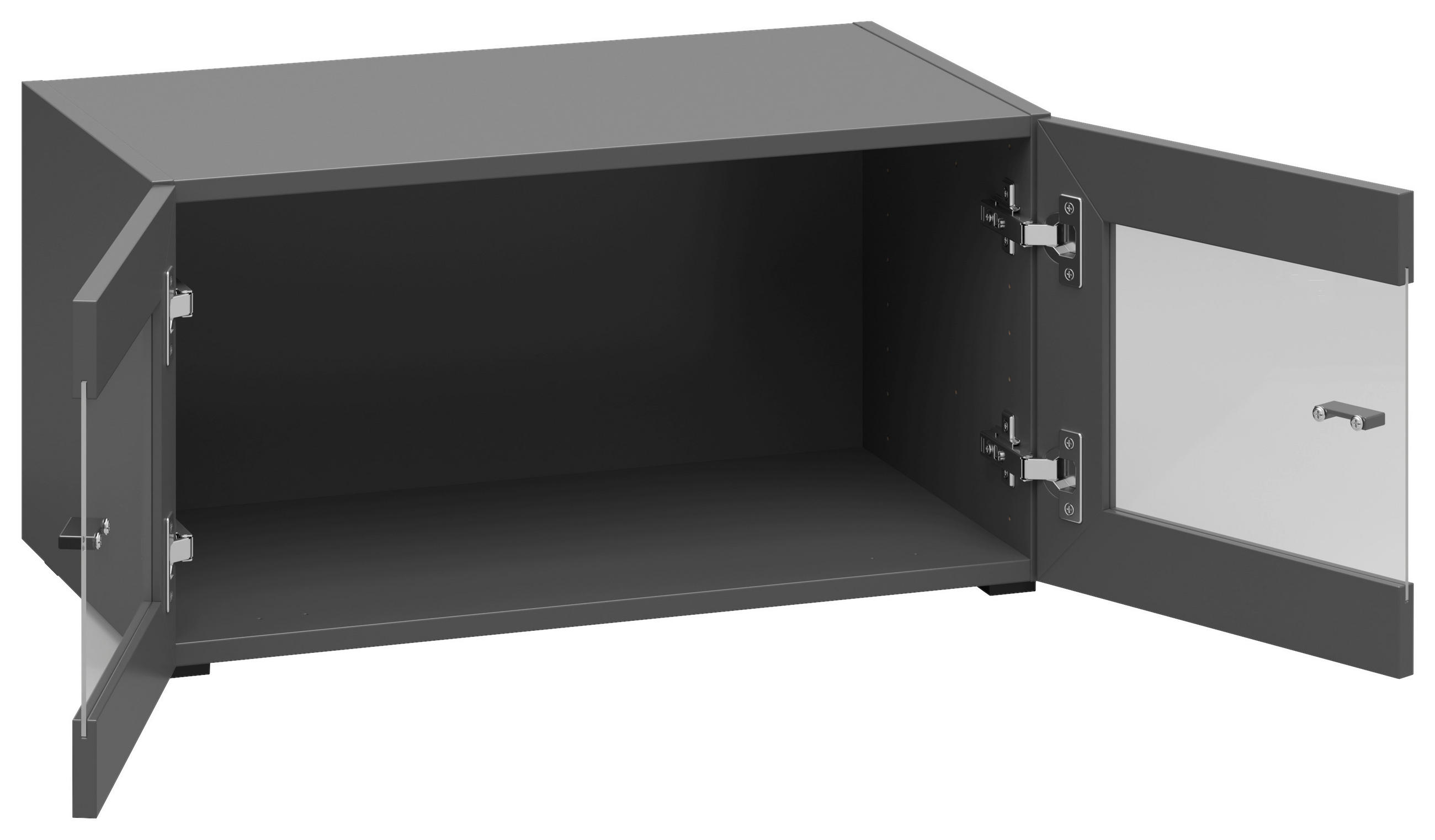 Thumbnail - Vitrine System 64 anthrazit matt B/H/T: ca. 64x32x35 cm