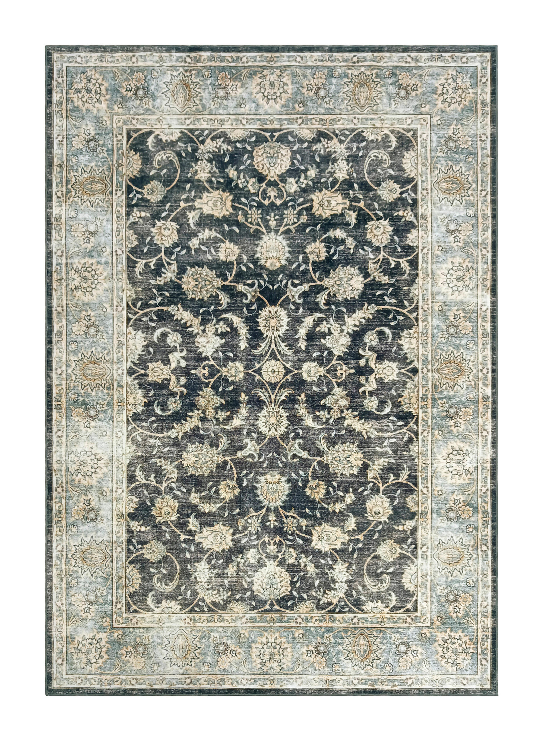 Teppich Silk grau B/L: ca. 120x160 cm