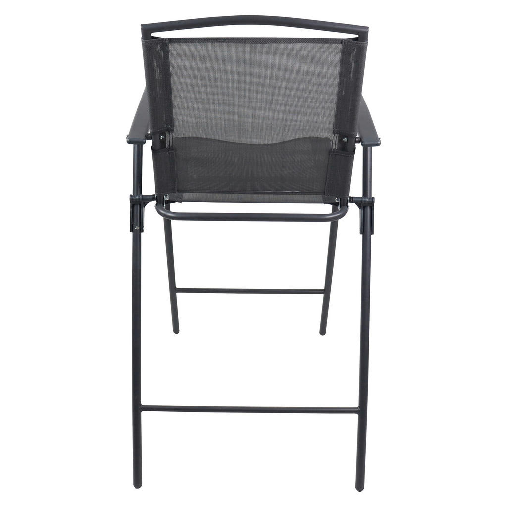 Thumbnail - VCM Gartensitzgruppe Garlos anthrazit Stahl B/H/L: ca. 70x108x70 cm