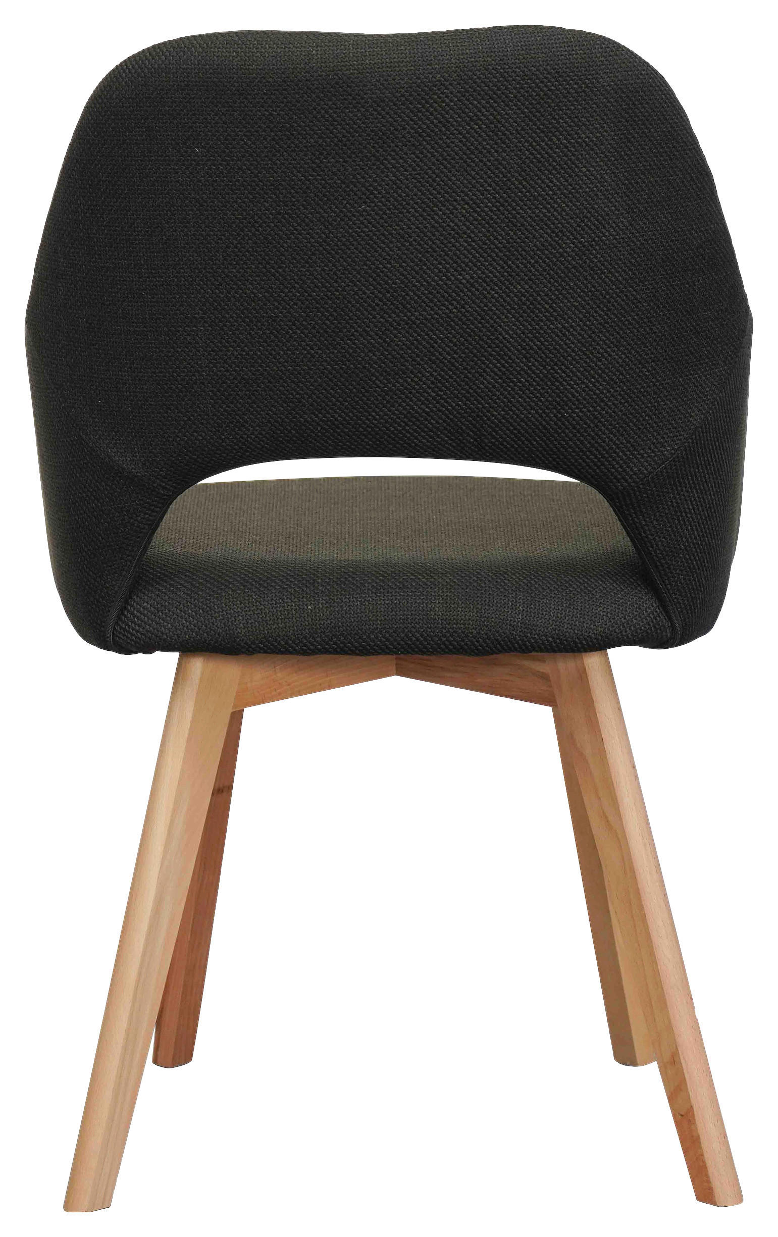 Thumbnail - Armlehnstuhl Stade anthrazit Webstoff Microfaser B/H/T: ca. 57x87x62 cm