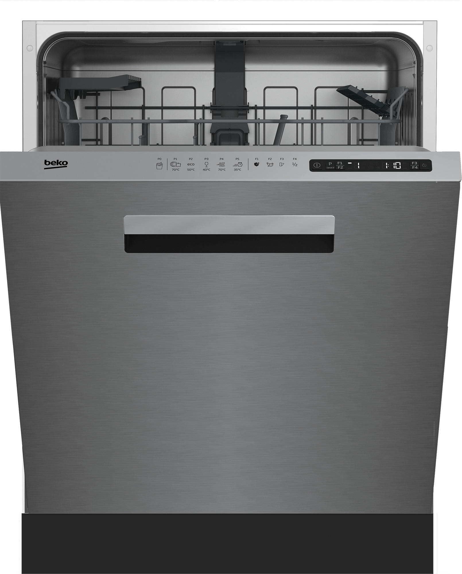 Beko Geschirrspüler BDDN25530X Edelstahl B/H/T: ca. 59,8x81,8x57 cm