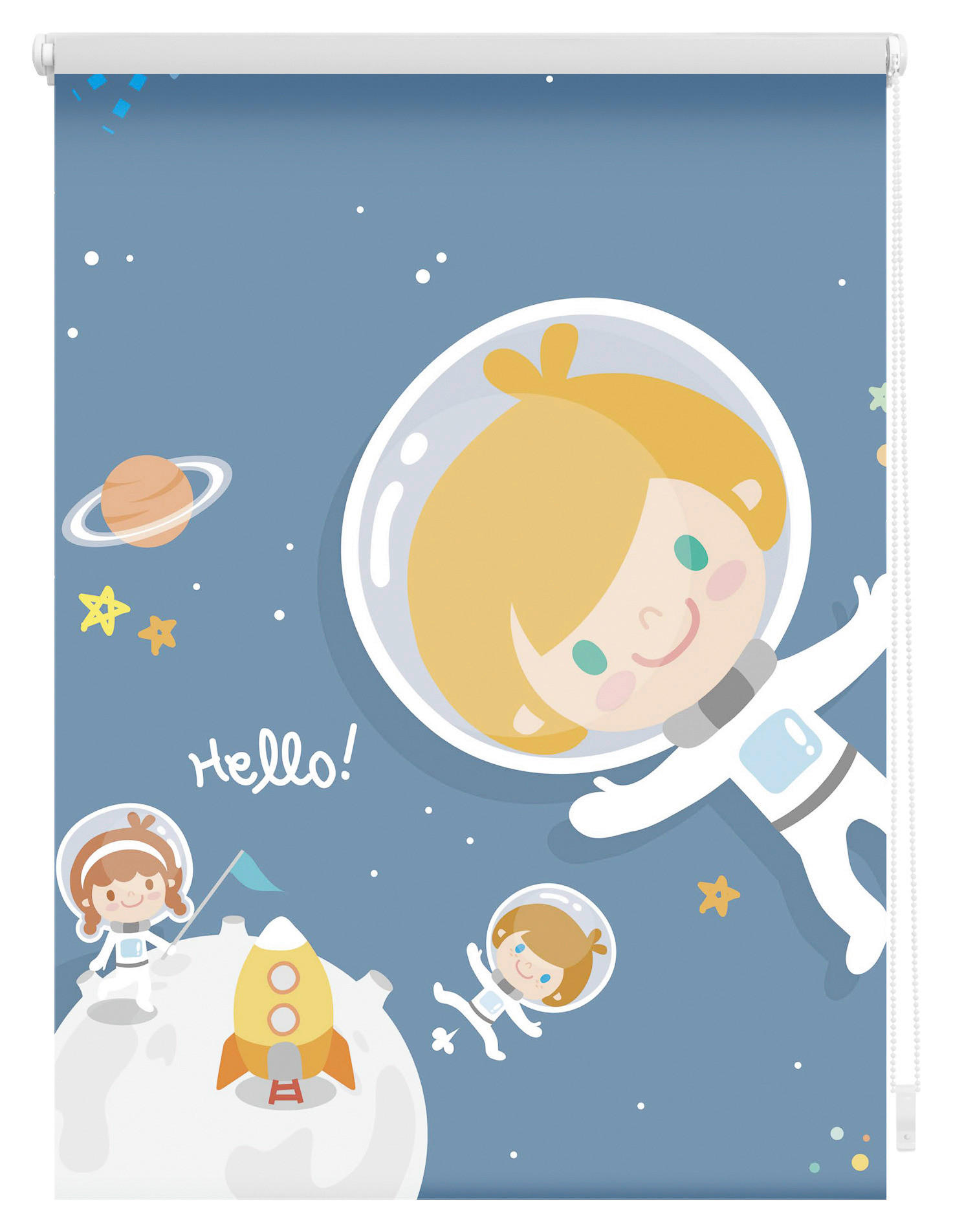 Thumbnail - LICHTBLICK Rollo Astronaut blau B/L: ca. 120x150 cm