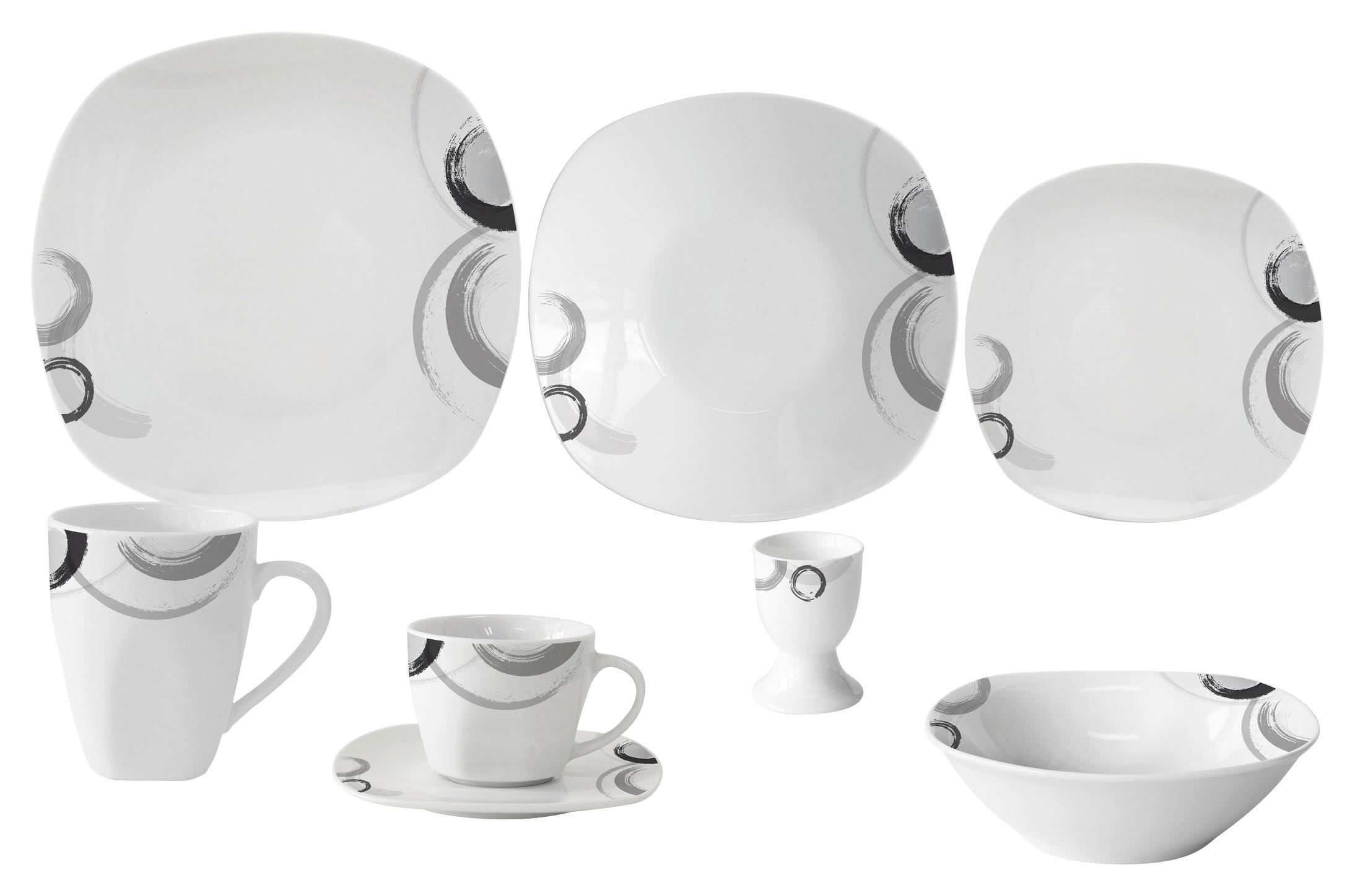 Thumbnail - POCOline Kombiservice weiß Porzellan 32 tlg.