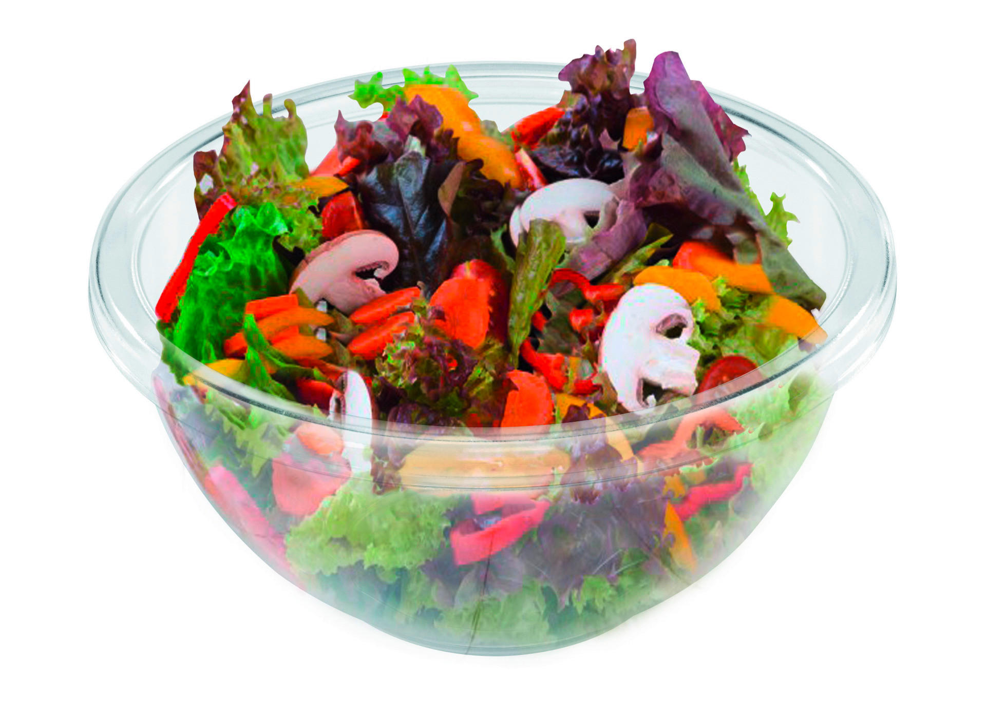 Schüssel transparent H/D: ca. 13,5x28 cm