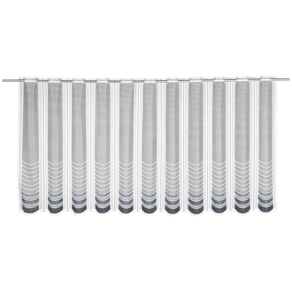 Thumbnail - creative lifestyle Scheibengardine Noah grau B/L: ca. 145x75 cm