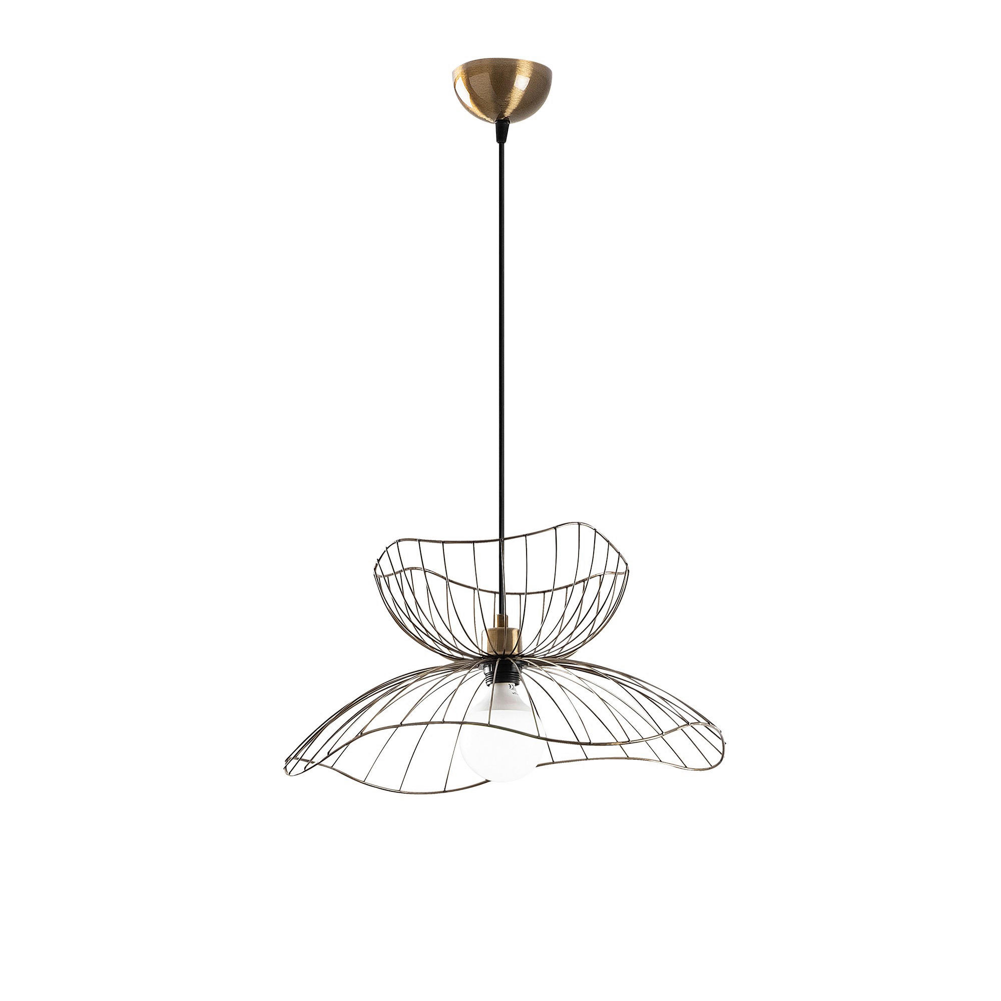 Opviq Pendelleuchte Farac-6391 B/H/T/L/D: ca. 50x121x50x50x50 cm E27 1 Brennstellen