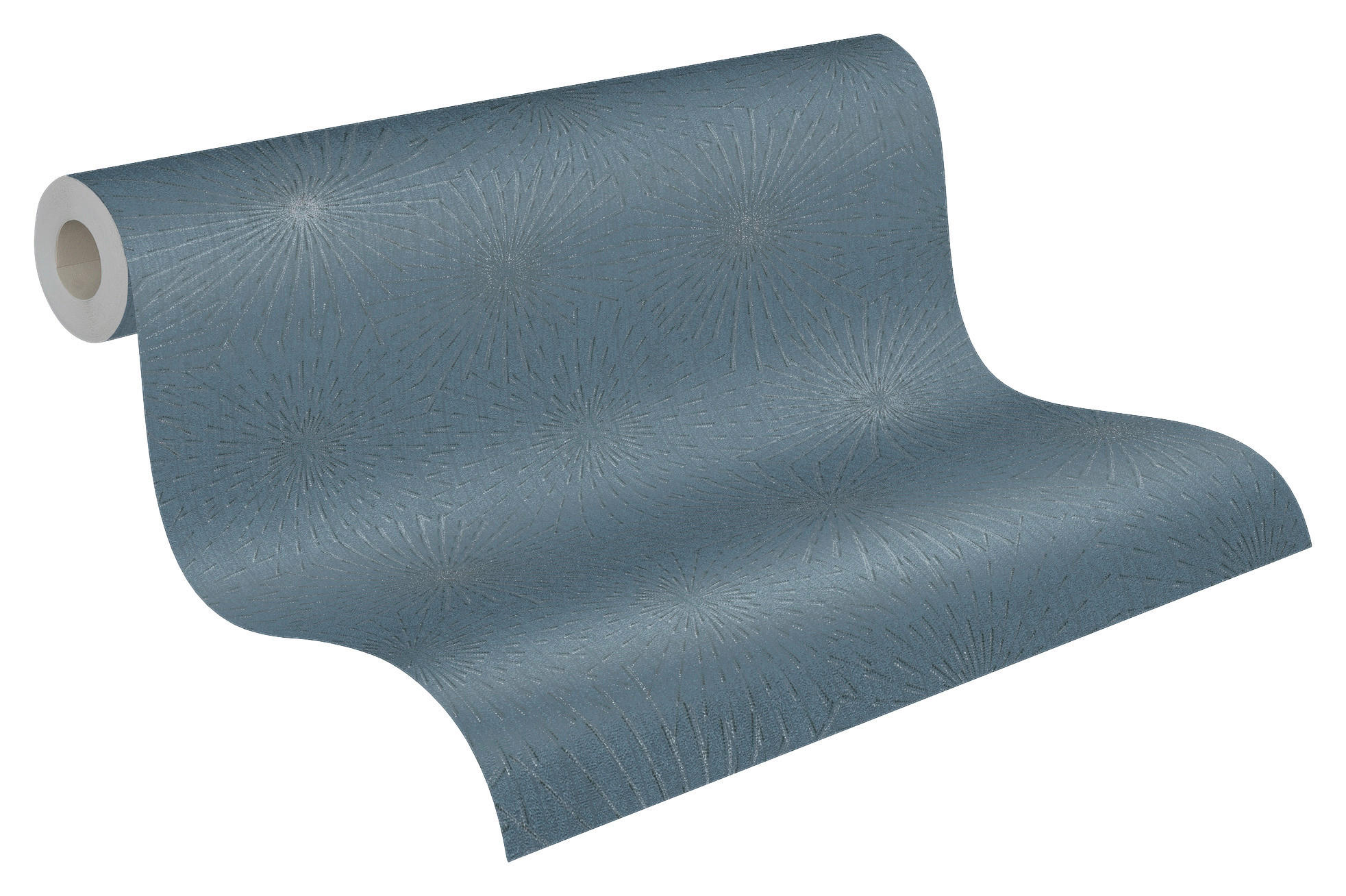 A.S.Creation Vliestapete grau blau silber B/H/D: ca. 53x1005x8,4 cm