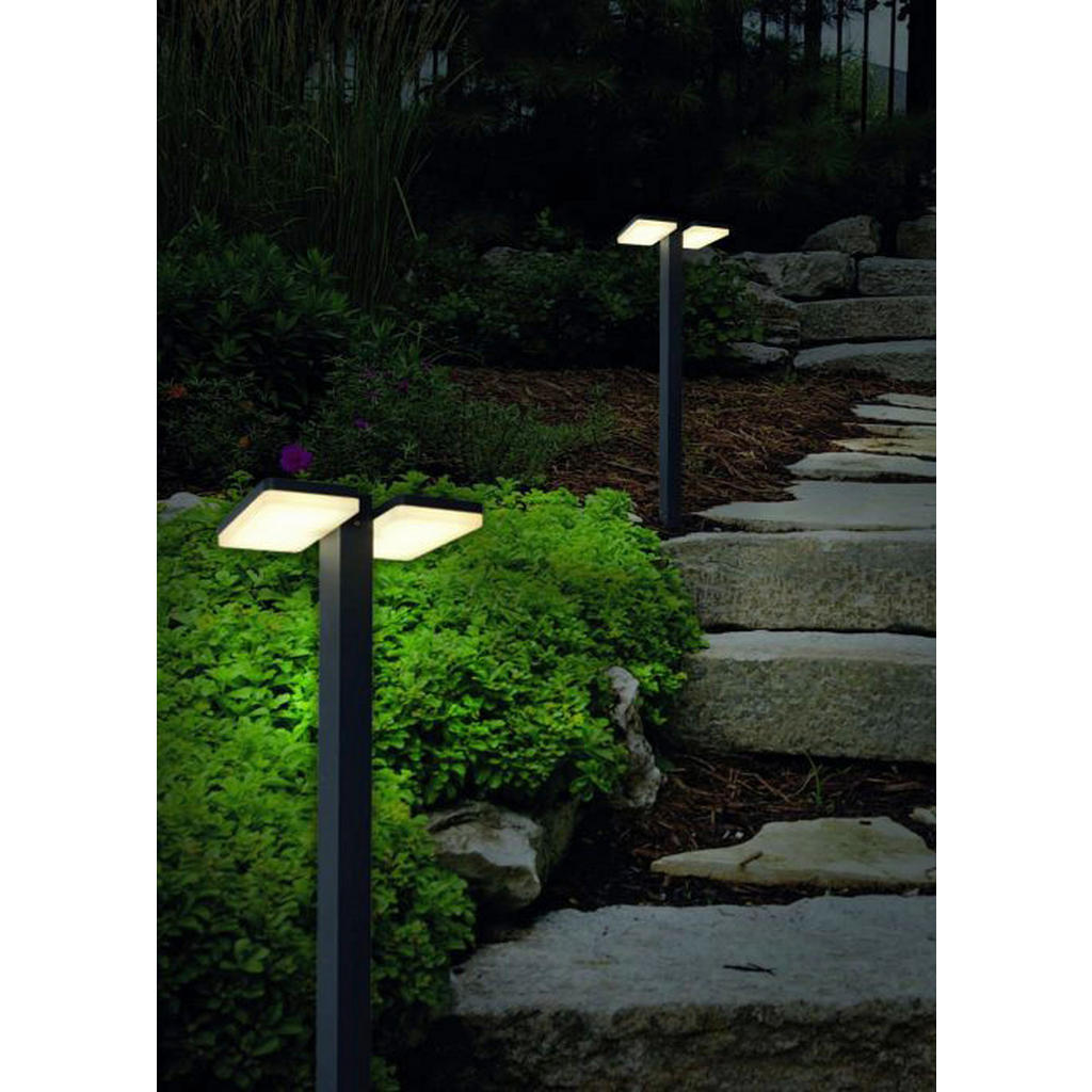 Thumbnail - LED-Außensockelleuchte NV2057997 mattschwarz B/H/T: ca. 21x80x4 cm