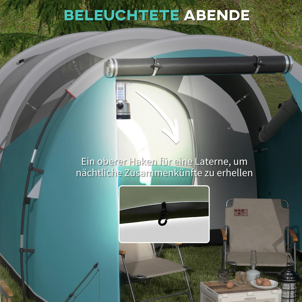 Thumbnail - Outsunny Campingzelt B/H/L: ca. 260x190x460 cm