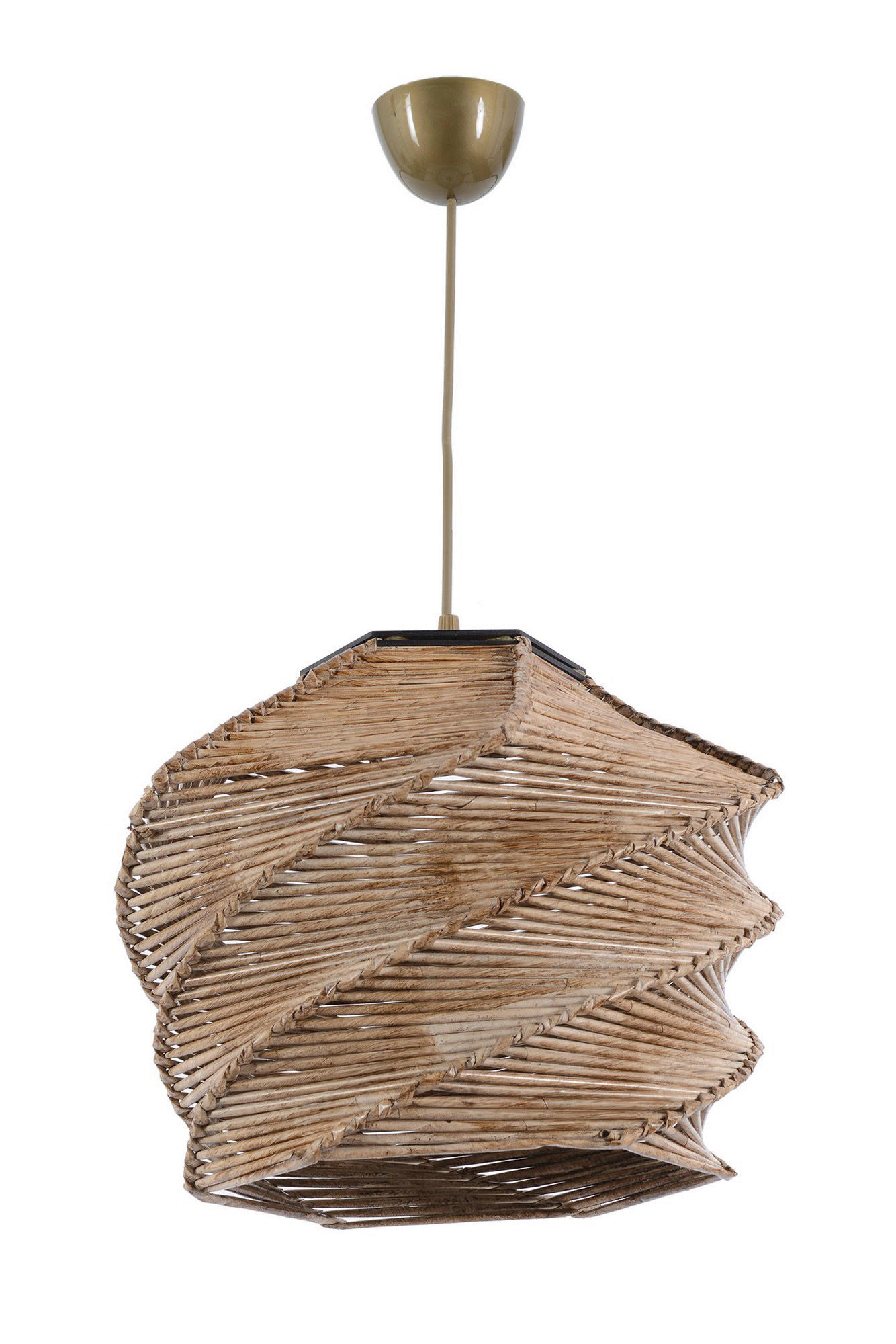 Opviq Pendelleuchte Ruche kamel B/H/T/L/D: ca. 32x65x32x32x32 cm E27 1 Brennstellen