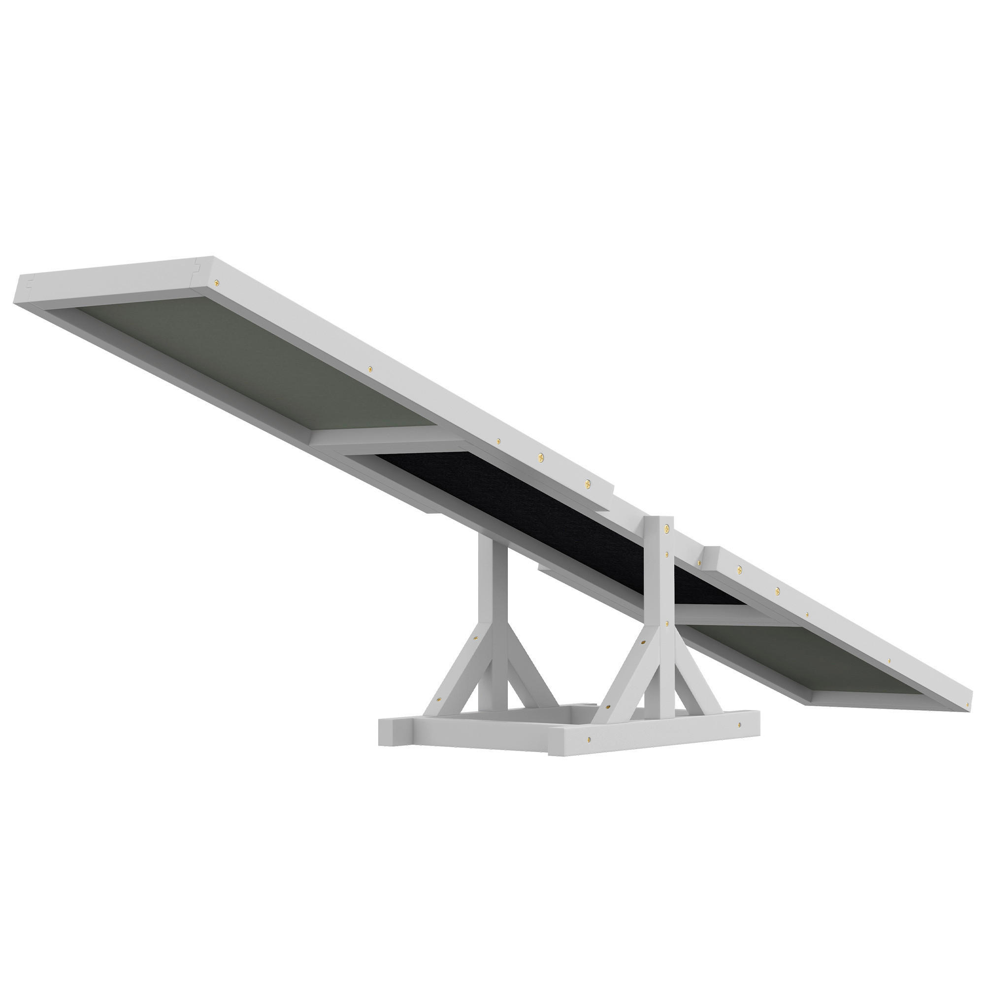 Thumbnail - PawHut Hundewippe weiß Holz B/H/L: ca. 30x30x180 cm