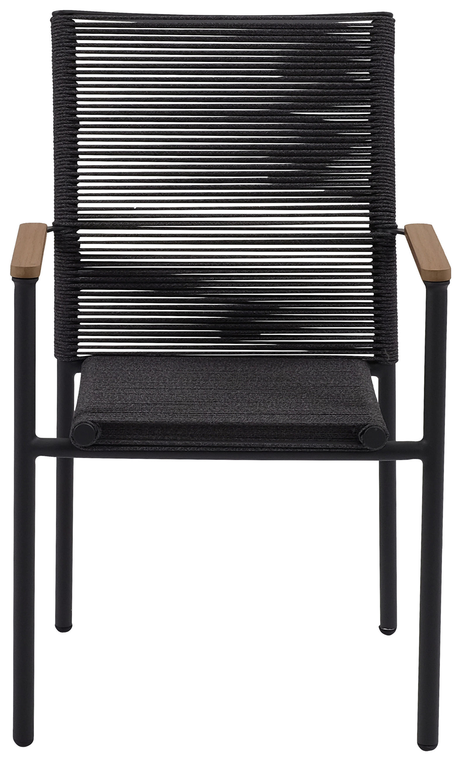 POCOline Gartenstuhl Turin dunkelgrau Webstoff B/H/L: ca. 60x87x56 cm