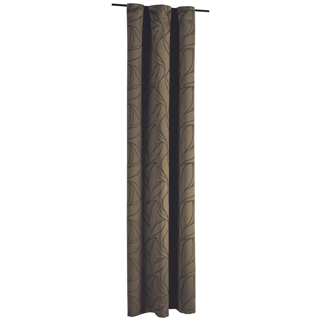 Thumbnail - Kombivorhang Monte Carlo taupe B/L: ca. 140x245 cm