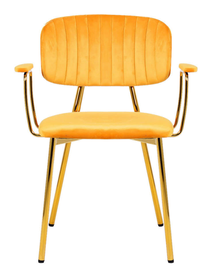 Thumbnail - Stuhl Kian 200 2er-Set orange Microfaser B/H/T: ca. 63x80x51 cm