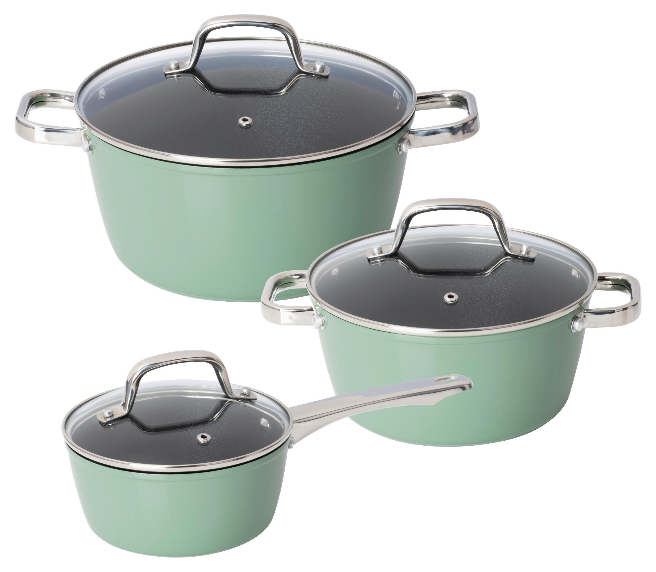 POCOline Topfset salbei Aluminium 6 tlg.