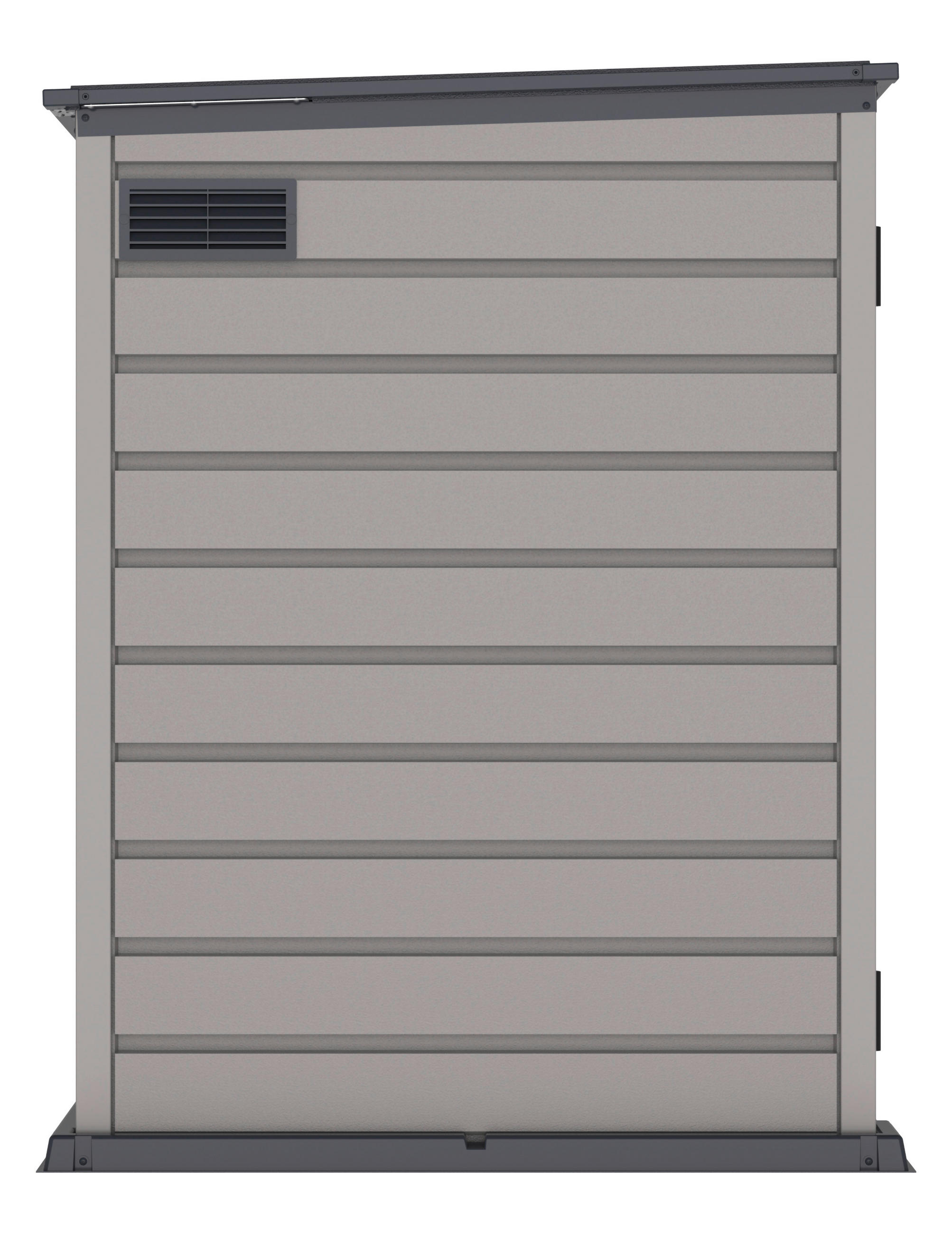 Thumbnail - VCM Mülltonnenbox 3er StoreAway grau Kunststoff B/H/L: ca. 124x190x108 cm