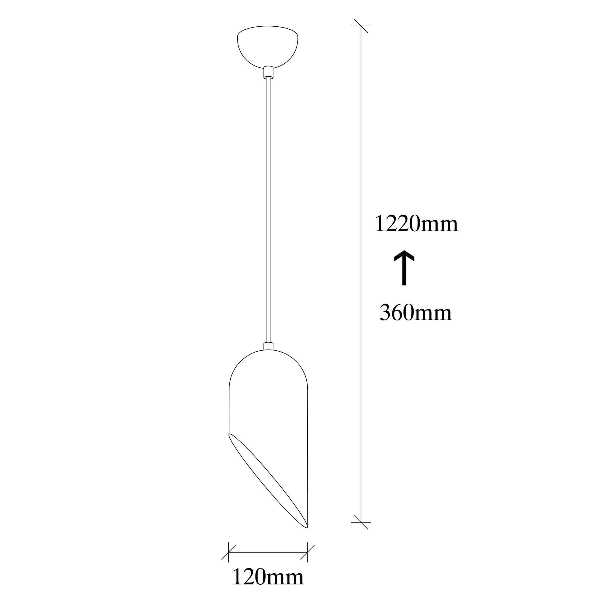 Thumbnail - Opviq Pendelleuchte Kesik gold schwarz B/H/T/L/D: ca. 12x121x12x12x12 cm E27 1 Brennstellen
