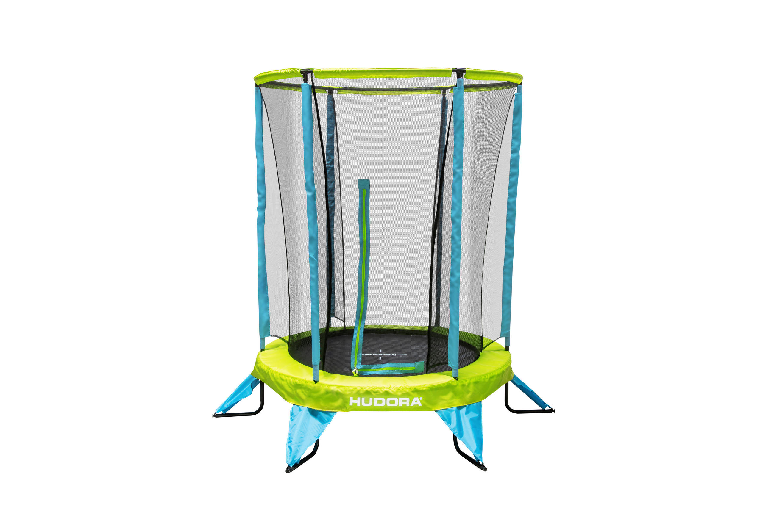 Hudora Trampolin Safety 140 blau B/H/L: ca. 195x188x195 cm