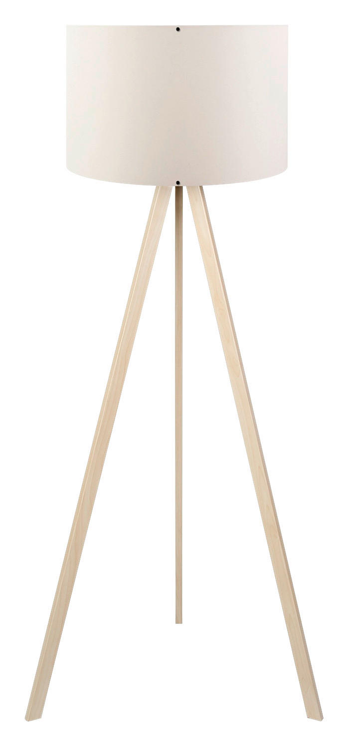 Opviq Stehleuchte AYD-1524 creme Eiche PVC B/H/T/L/D: ca. 38x140x38x38x38 cm E27 1 Brennstellen