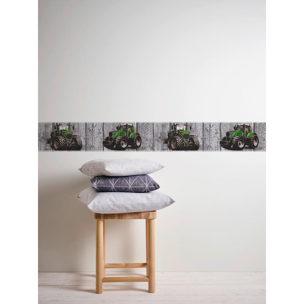 Thumbnail - Borte Traktor grau grün B/L: ca. 13x500 cm