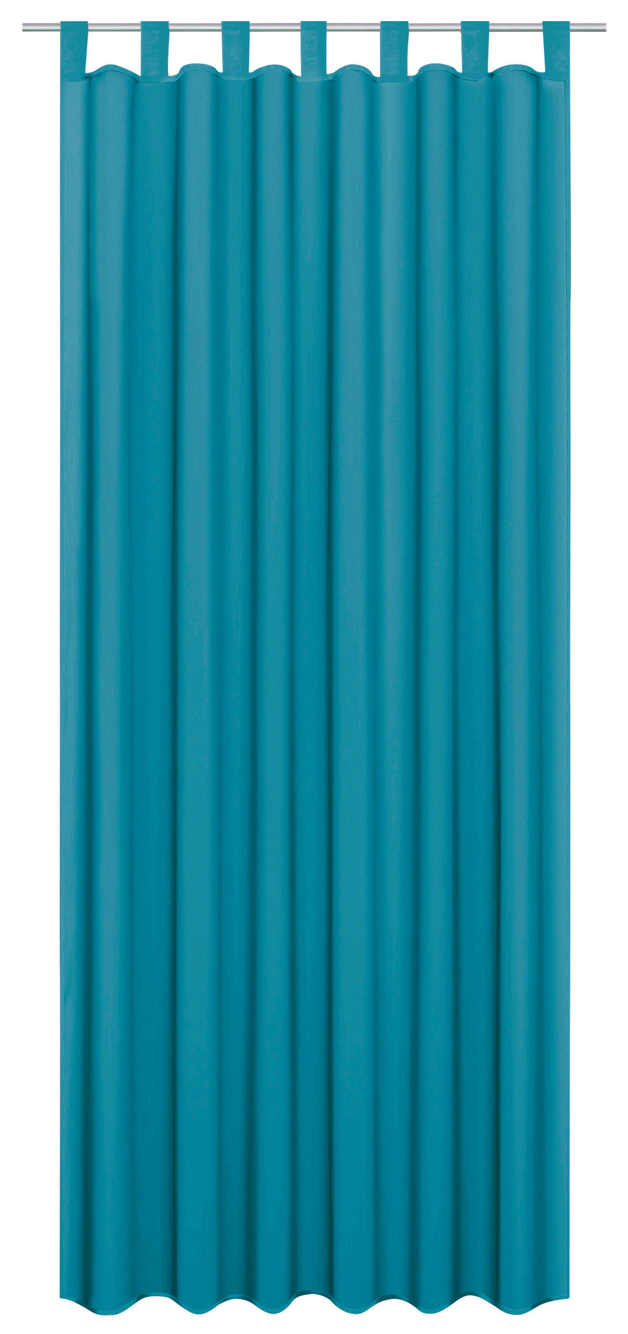 Thumbnail - Sensation Schlaufenvorhang Look petrol B/L: ca. 140x235 cm