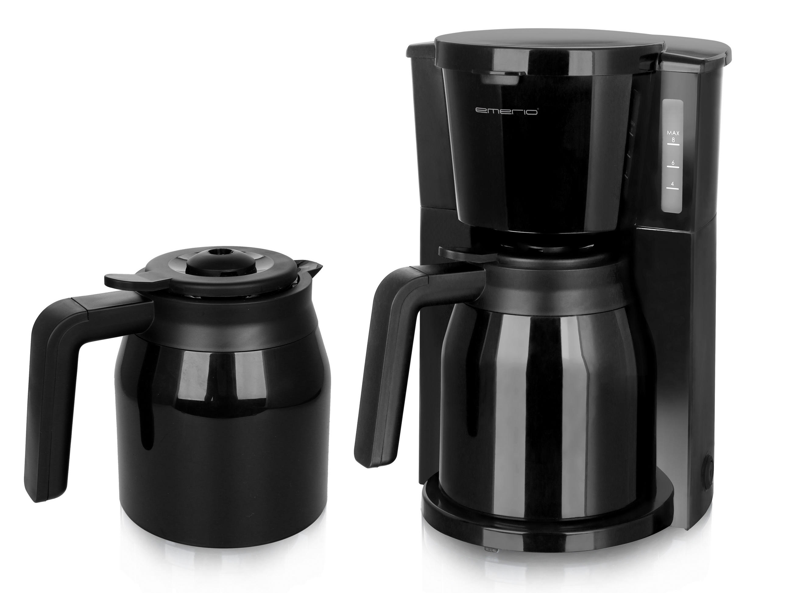 Emerio Kaffeeautomat CME-125050.4 schwarz Kunststoff Glas B/H/L: ca. 22,3x33,8x24,5 cm