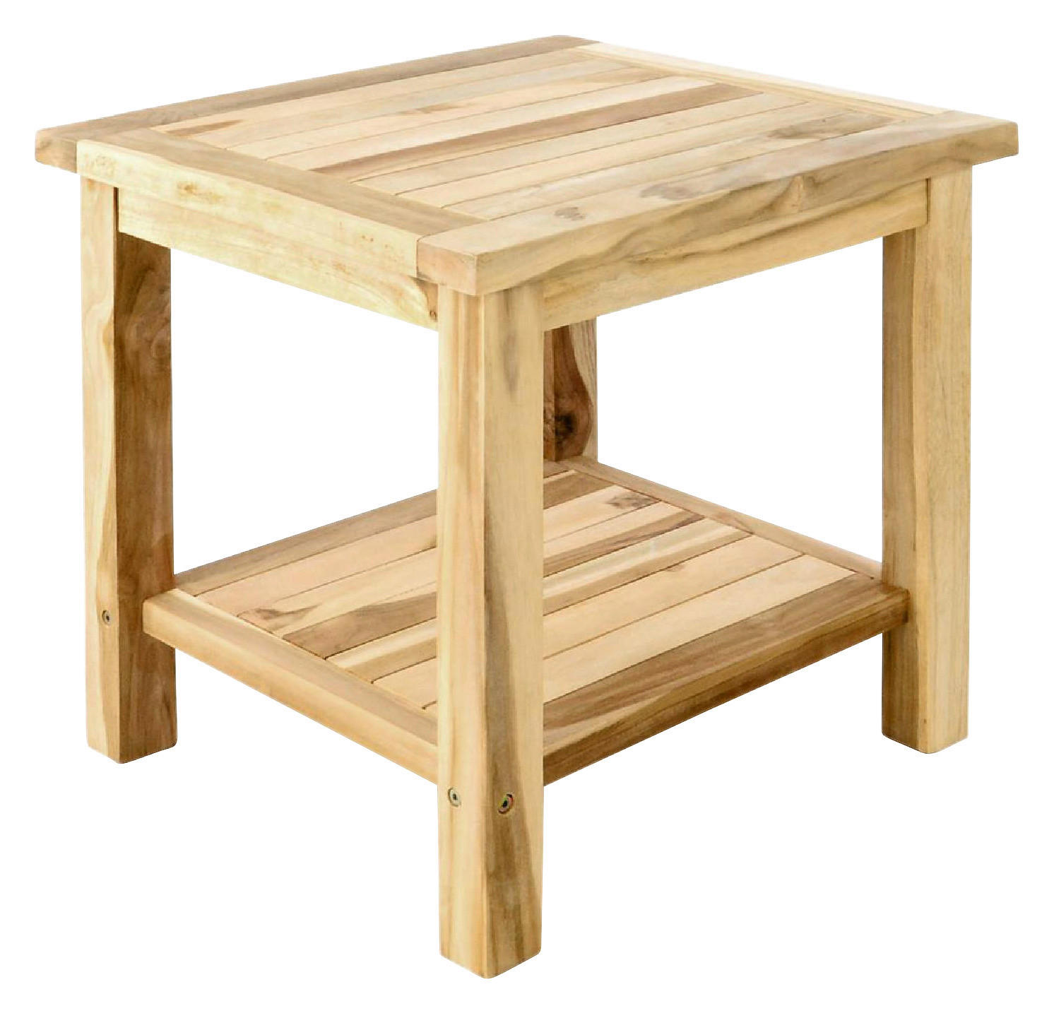 VCM Beistelltisch natur Holz B/H/T: ca. 50x50x50 cm