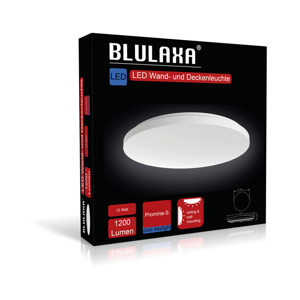 Thumbnail - Blulaxa LED-Deckenleuchte Promina Kunststoff B/H/T: ca. 28x5,5x28 cm