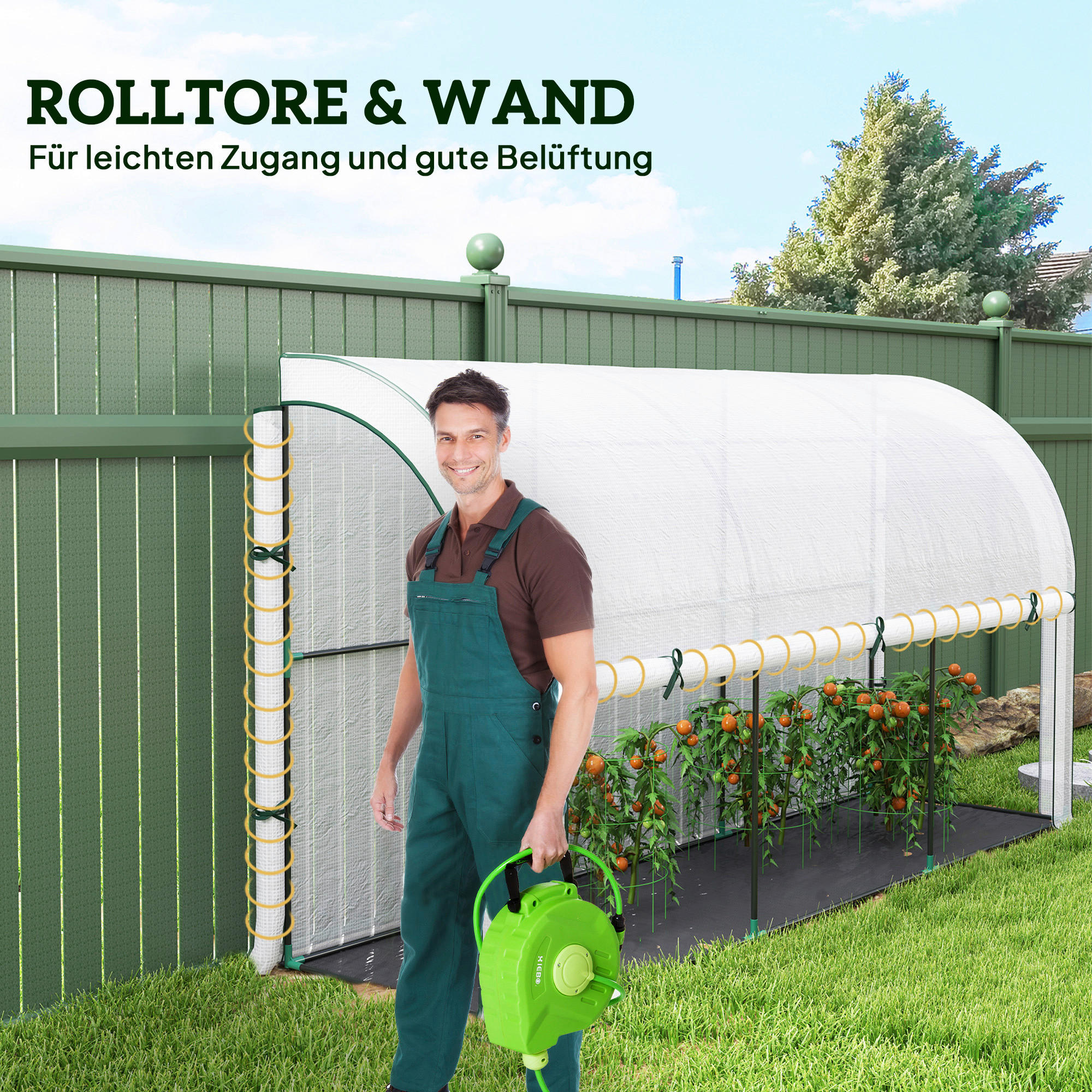 Outsunny Gewächshaus B/H/L: ca. 80x157x...