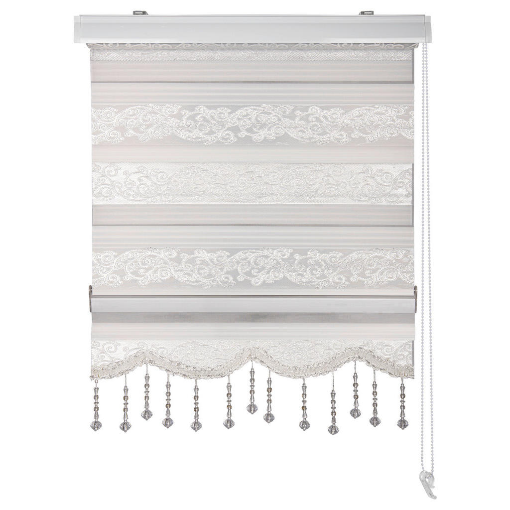 Thumbnail - Doppelrollo Djerba weiß B/L: ca. 100x160 cm