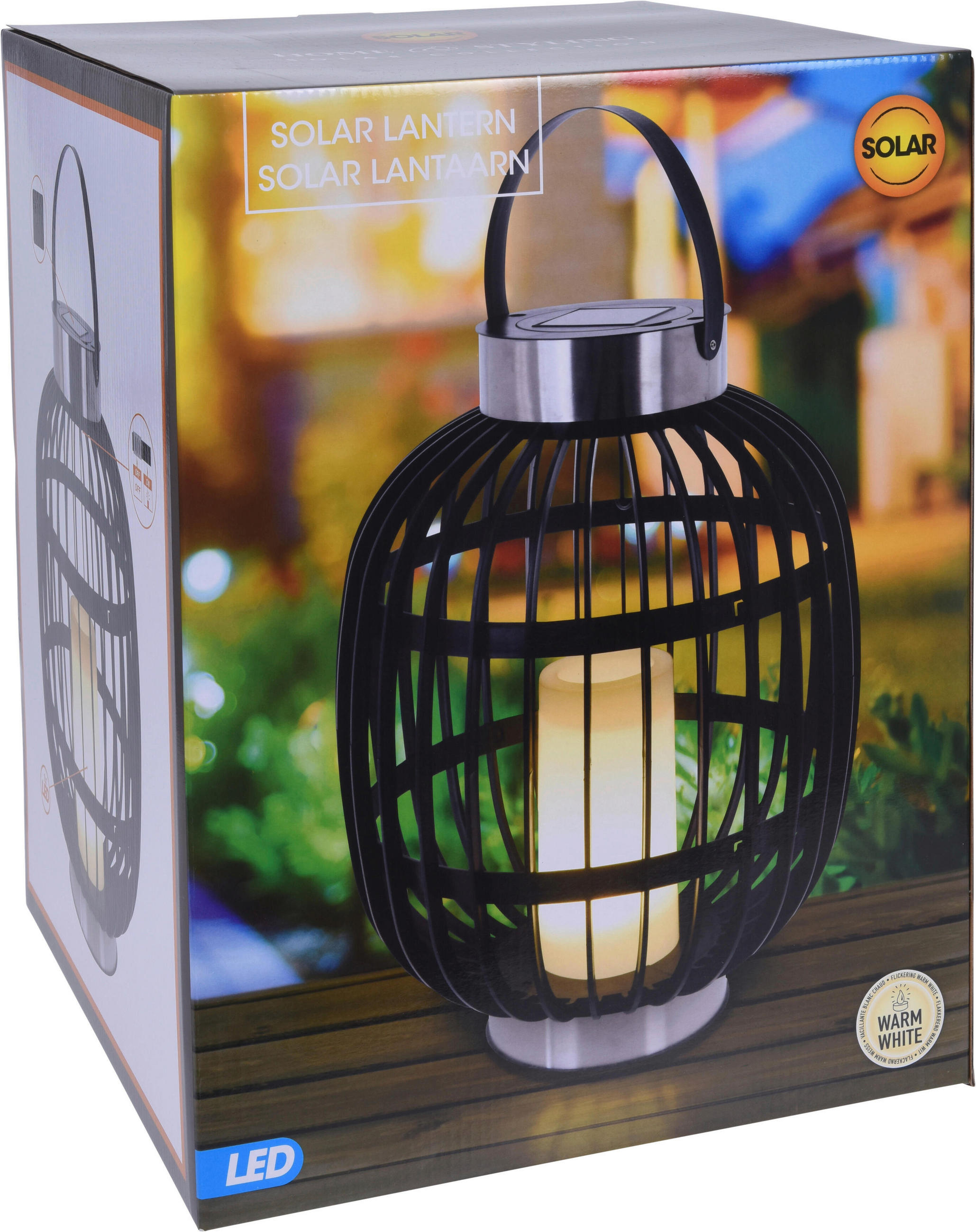 Thumbnail - Solarlaterne schwarz Polypropylen B/H/L: ca. 35x35x46 cm