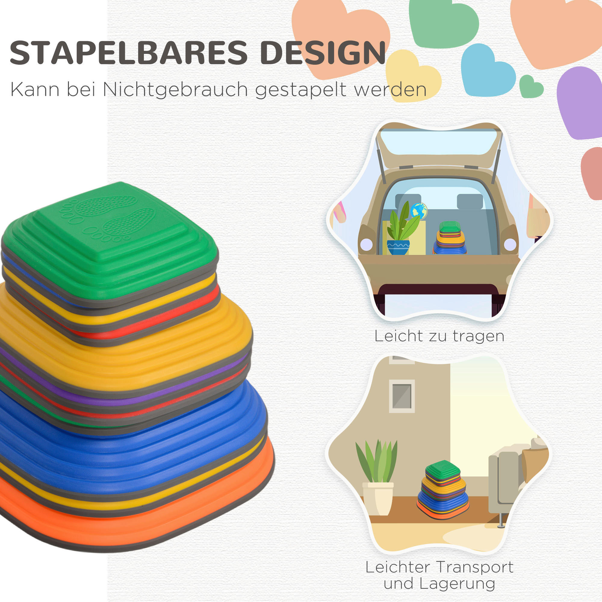 Thumbnail - AIYAPLAY Flusssteine B/H/L: ca. 37x19x37 cm