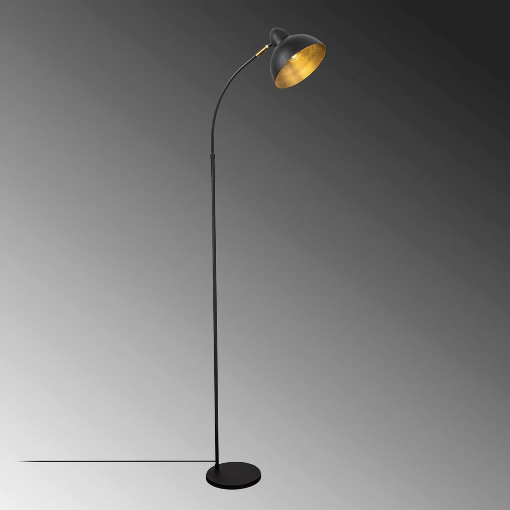 Thumbnail - Opviq Stehleuchte schwarz B/H/T/L: ca. 43x162x43x20 cm E27 1 Brennstellen