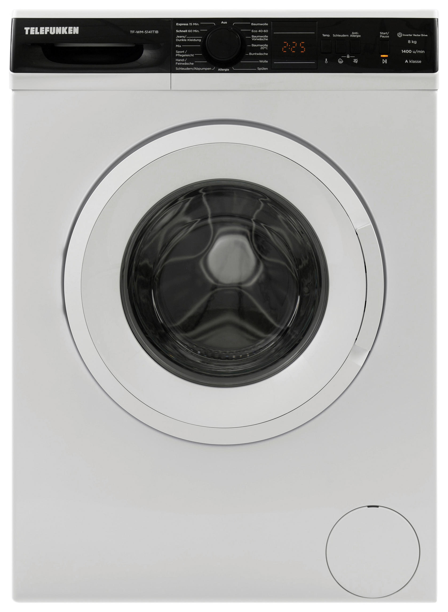 TELEFUNKEN Waschmaschine TF-WM-5141T1B weiß B/H/T: ca. 60x85x53 cm ca. 8 kg