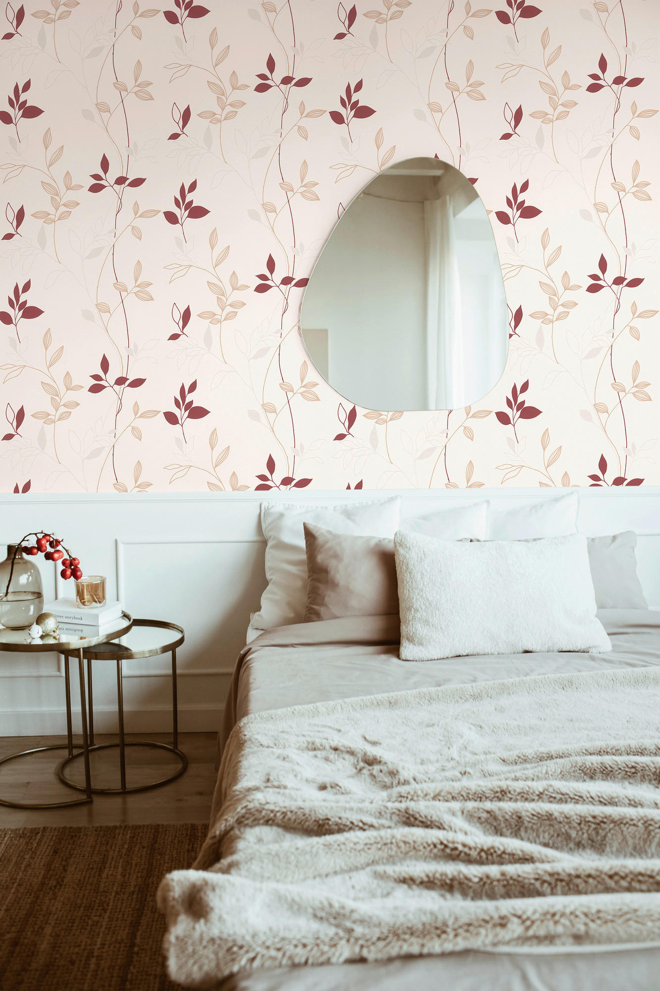 Thumbnail - A.S.Creation Vliestapete rot beige B/H/D: ca. 53x1005x9,6 cm